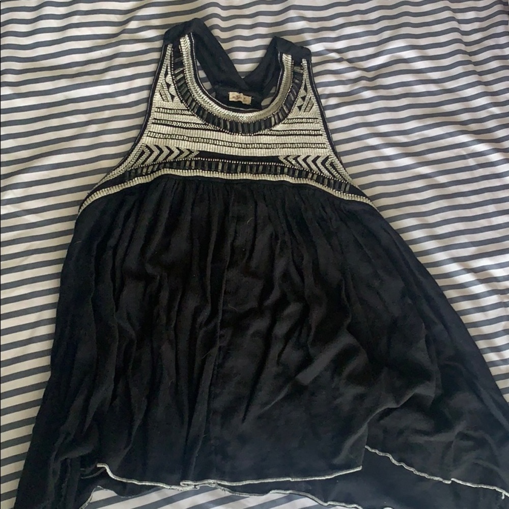 Hollister embroidered tank top